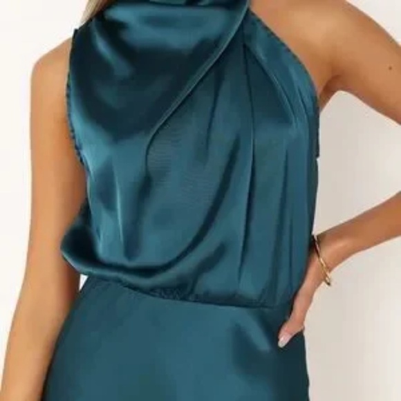 Petal and Pup Teal Halter Neck mini dress not - Picture 6 of 13